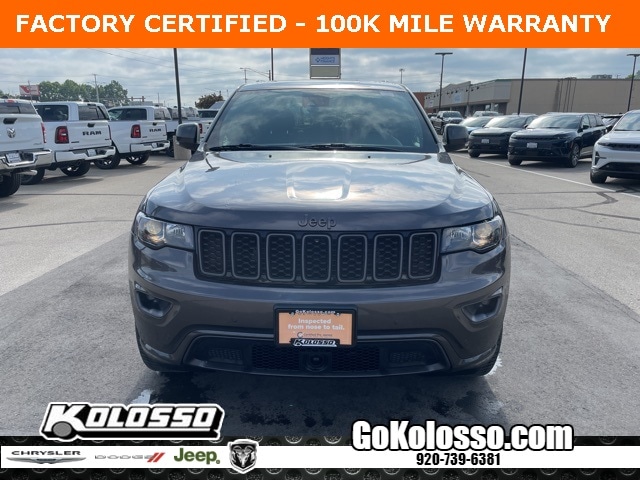 Certified 2021 Jeep Grand Cherokee 80th Edition with VIN 1C4RJFBG7MC740358 for sale in Appleton, WI