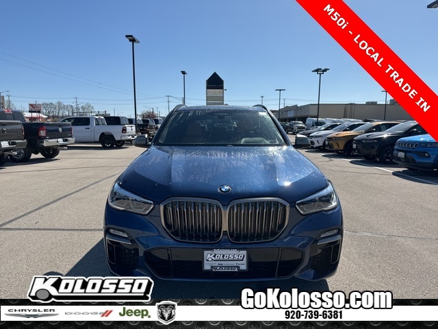 Used 2021 BMW X5 M50i with VIN 5UXJU4C05M9F56318 for sale in Appleton, WI