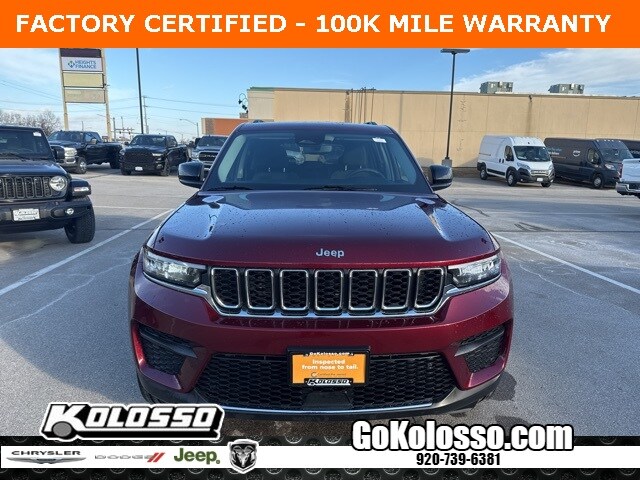 Certified 2024 Jeep Grand Cherokee Laredo with VIN 1C4RJHAG8RC700410 for sale in Appleton, WI