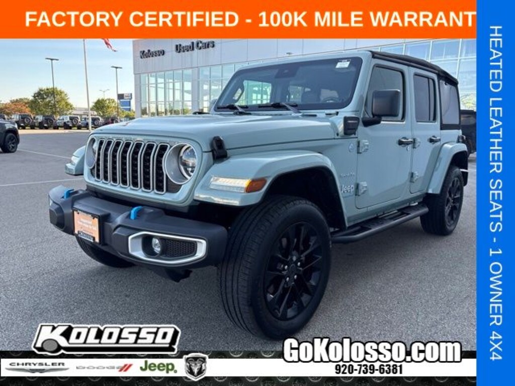 Certified 2024 Jeep Wrangler Sahara 4xe SUV
