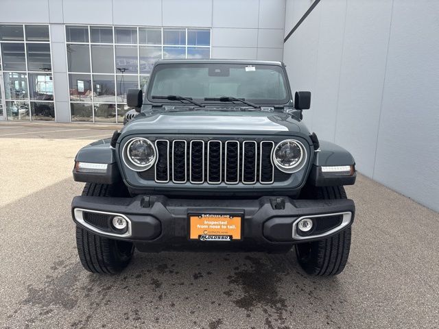 Certified 2025 Jeep Wrangler 4xe Sahara 4XE with VIN 1C4RJXP68SW585269 for sale in Appleton, WI