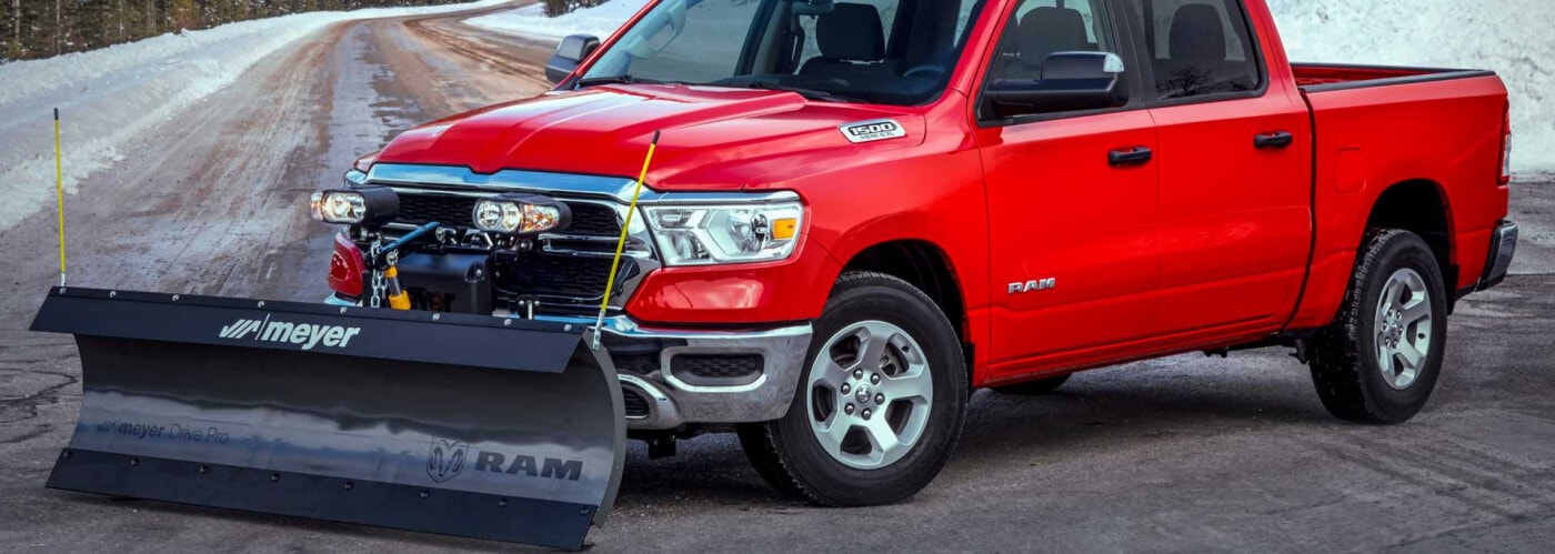 RAM 1500 with a snow plow