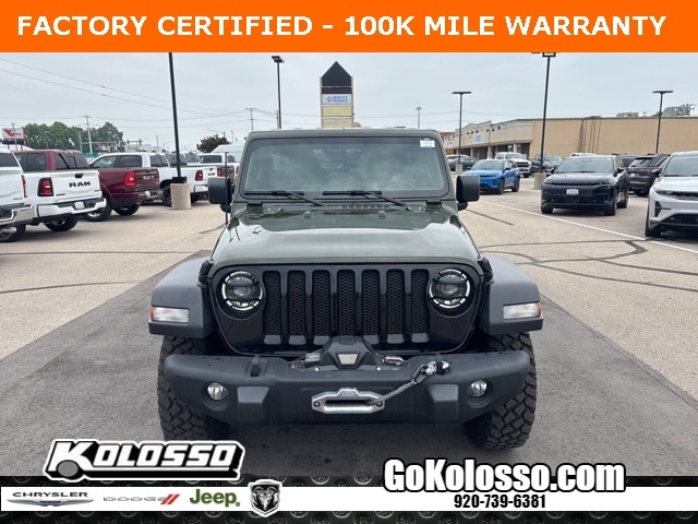 Certified 2023 Jeep Wrangler 4-Door Willys with VIN 1C4HJXDG1PW594296 for sale in Appleton, WI