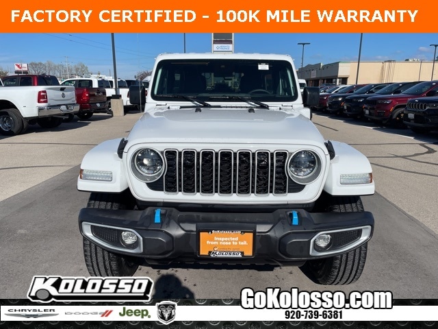 Certified 2024 Jeep Wrangler 4xe Sahara 4XE with VIN 1C4RJXP68RW100736 for sale in Appleton, WI