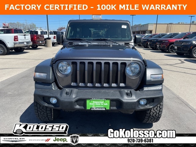 Certified 2019 Jeep Wrangler Unlimited Sport S with VIN 1C4HJXDGXKW598601 for sale in Appleton, WI