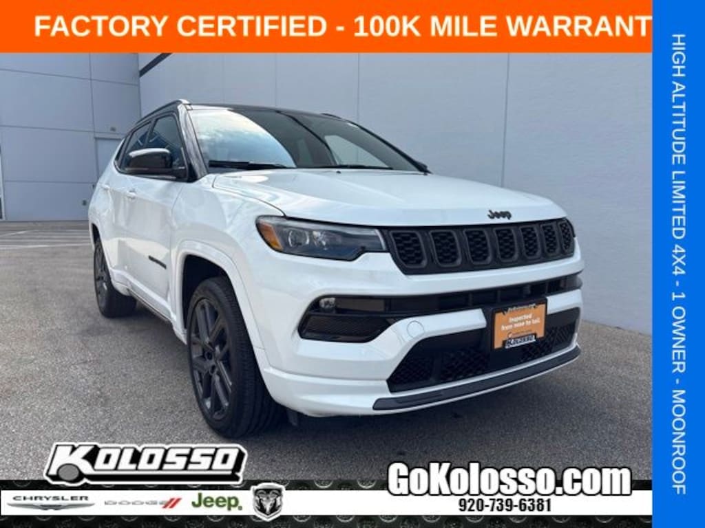 Certified 2025 Jeep Compass High Altitude 4x4 SUV