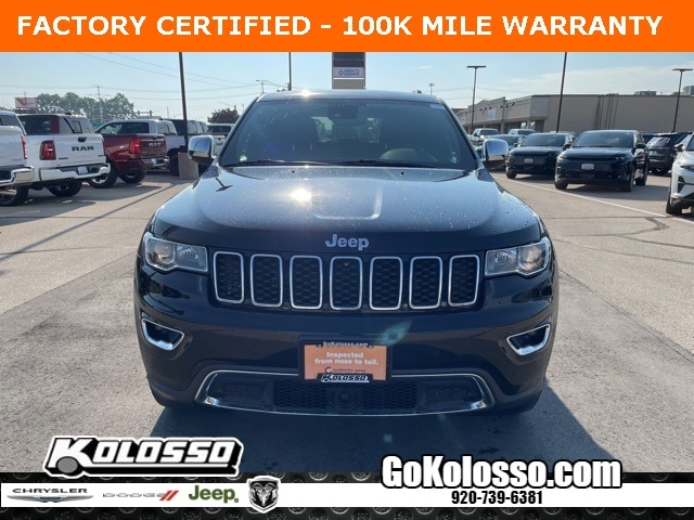 Certified 2020 Jeep Grand Cherokee Limited with VIN 1C4RJFBG5LC110045 for sale in Appleton, WI