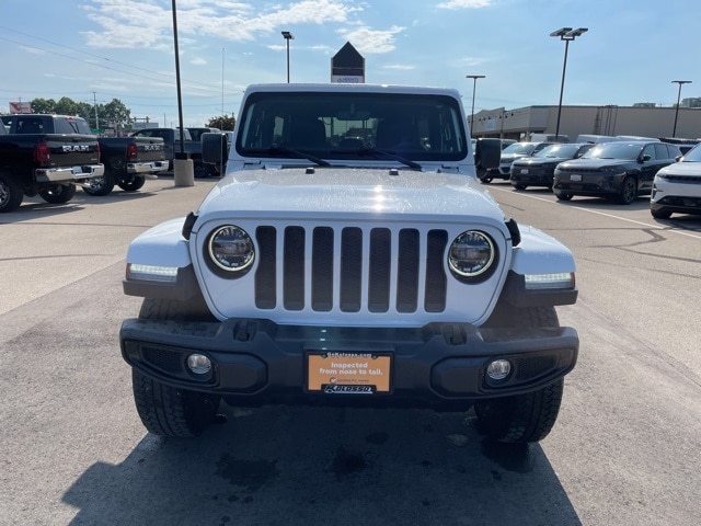 Certified 2022 Jeep Wrangler Unlimited Sahara Altitude with VIN 1C4HJXEN2NW158129 for sale in Appleton, WI