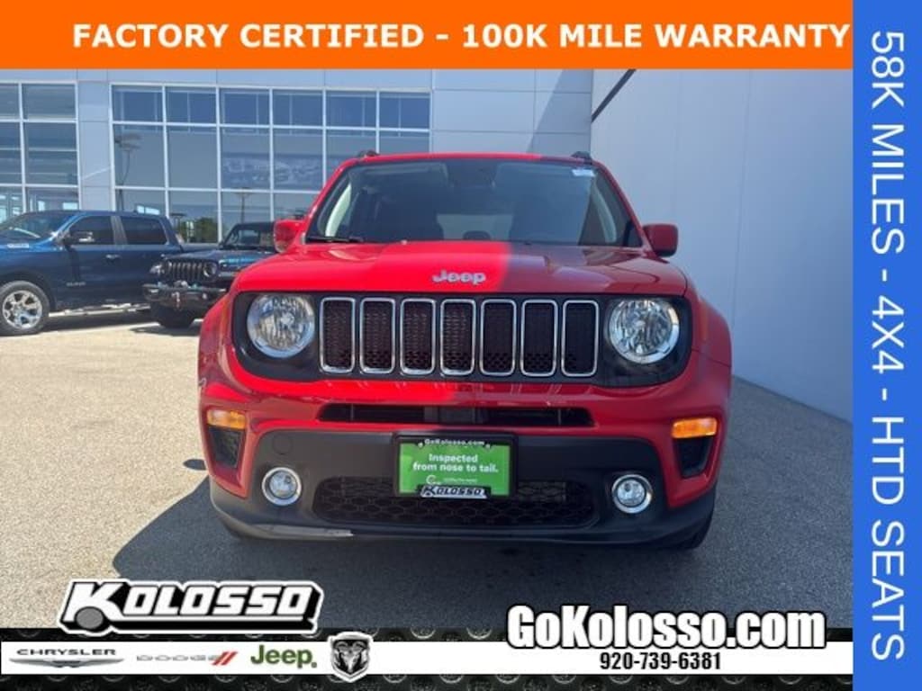 Certified 2020 Jeep Renegade Latitude SUV