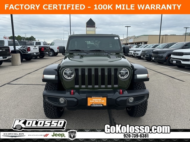 Certified 2021 Jeep Wrangler Unlimited Rubicon with VIN 1C4HJXFN4MW632496 for sale in Appleton, WI