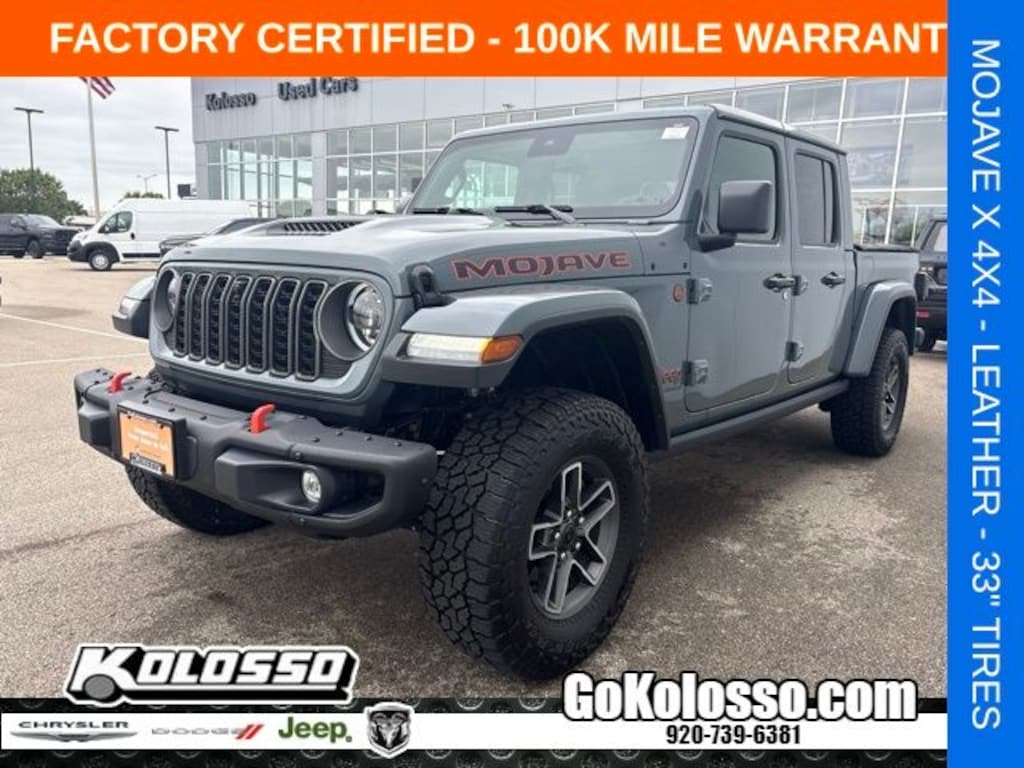 Certified 2025 Jeep Gladiator Mojave X 4x4 Truck