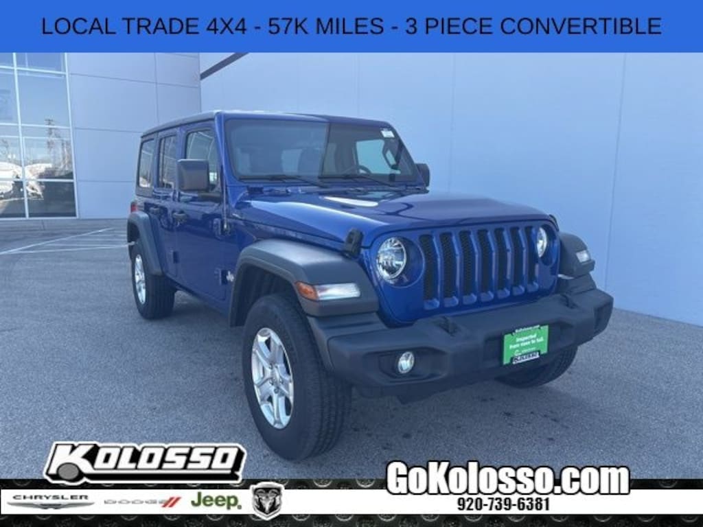 Certified 2020 Jeep Wrangler Unlimited Sport S SUV