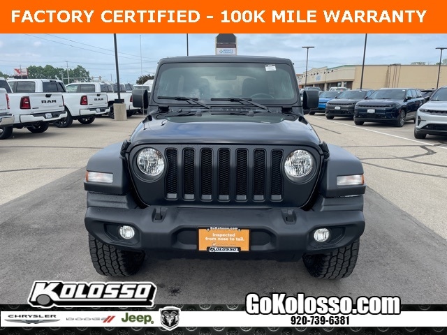 Certified 2022 Jeep Wrangler Unlimited Sport with VIN 1C4HJXDN7NW253965 for sale in Appleton, WI