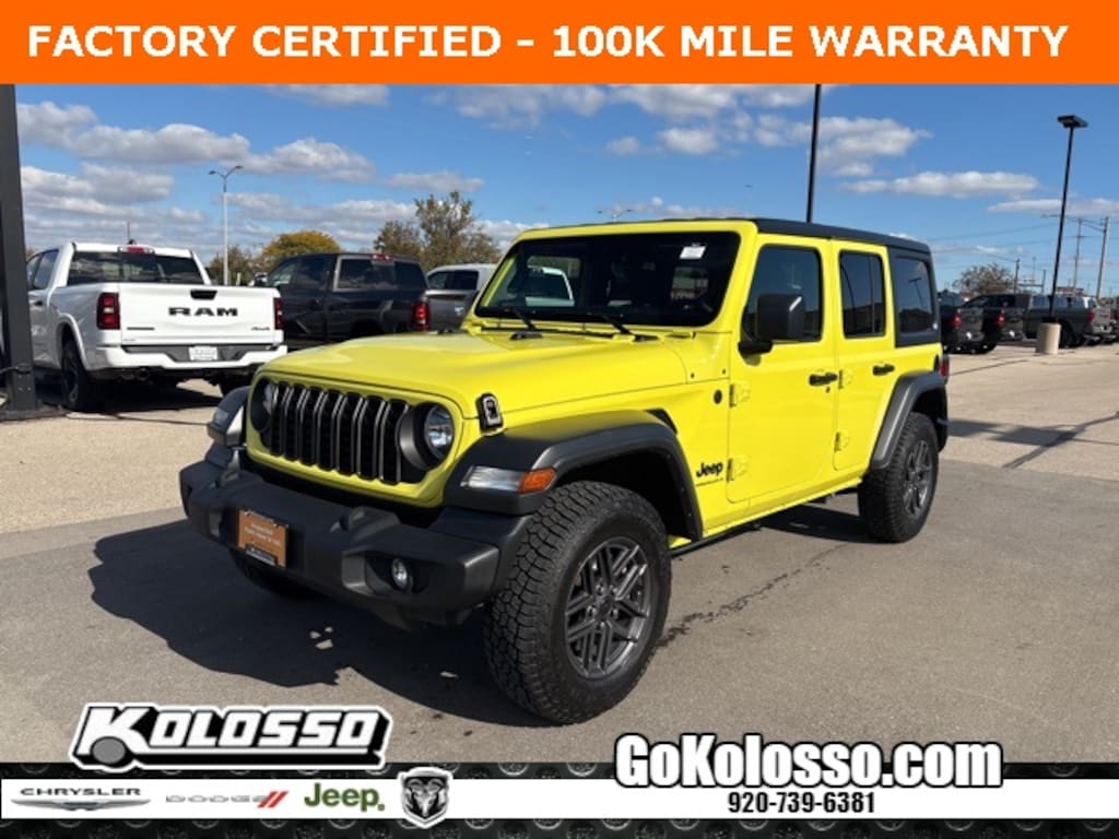 Certified 2024 Jeep Wrangler Sport S SUV