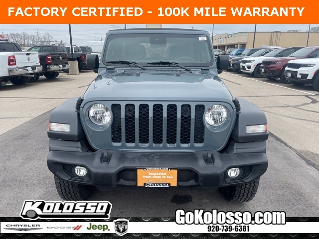 Certified 2024 Jeep Wrangler 4-Door Sport S with VIN 1C4PJXDG7RW219060 for sale in Appleton, WI