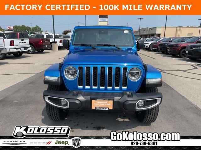 Certified 2021 Jeep Wrangler Unlimited Sahara with VIN 1C4HJXEG0MW785184 for sale in Appleton, WI