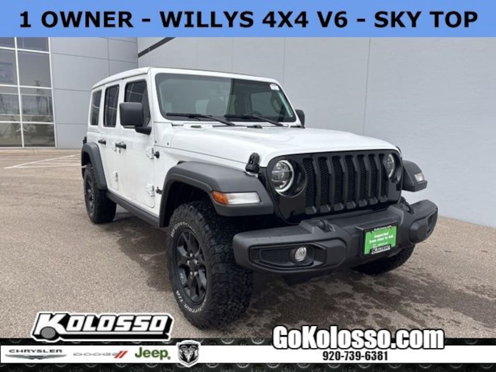 Certified 2021 Jeep Wrangler Unlimited Willys SUV
