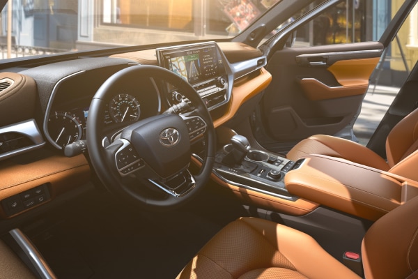 New Toyota Highlander interior dashboard