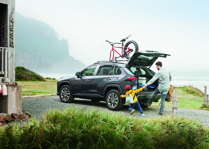 New RAV4 with a family on vacation
