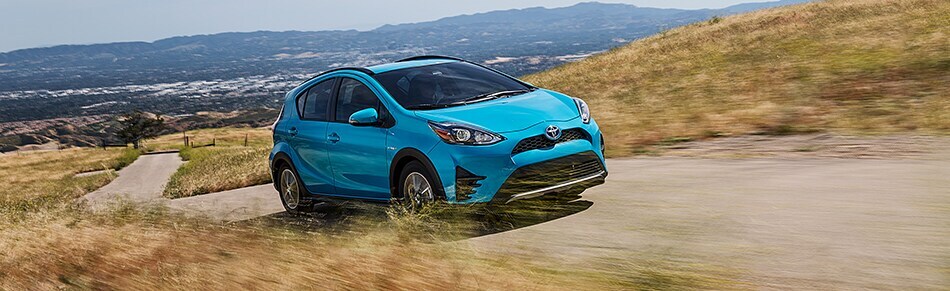2019 Toyota Prius on a dirt road