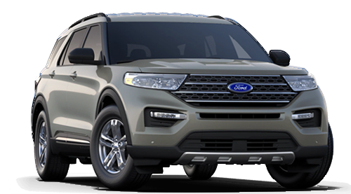 2020 Ford Explorer XLT Model in Silver Spruce
