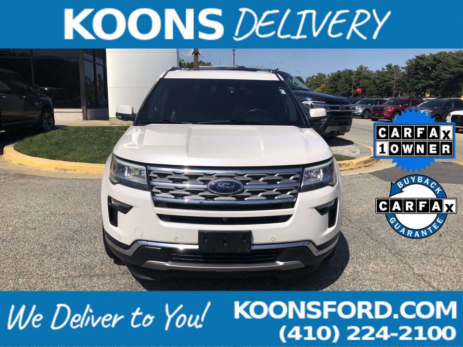 Certified 2018 Ford Explorer Limited with VIN 1FM5K8F8XJGC91140 for sale in Annapolis, MD