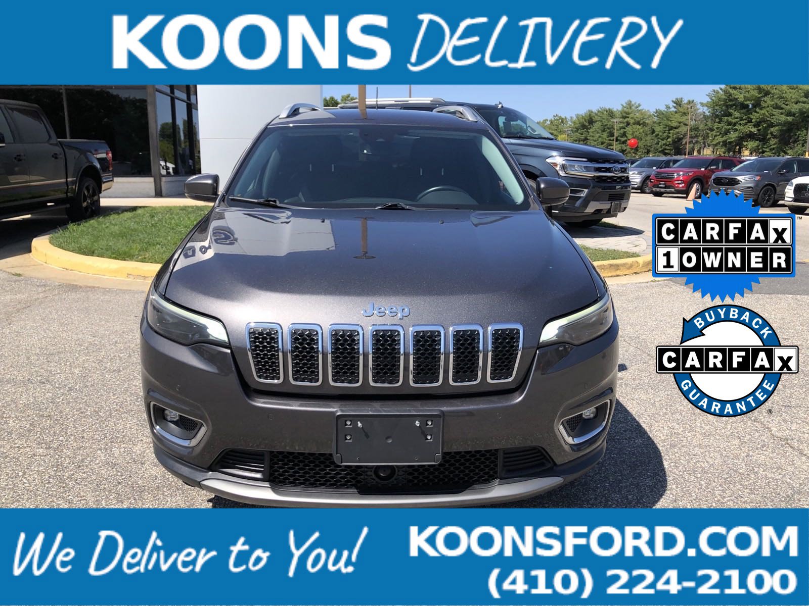 Certified 2019 Jeep Cherokee Limited with VIN 1C4PJMDX9KD106050 for sale in Annapolis, MD