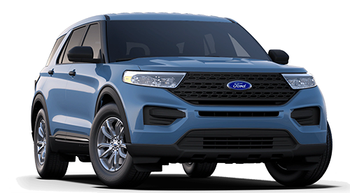 2020 Ford Explorer Base Model in Blue Exterior