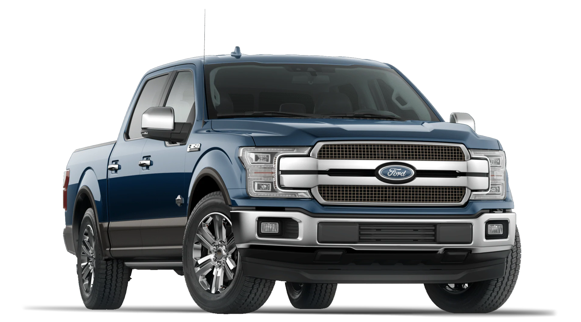 2020 Ford F150 King Ranch Super Crew Cab in Blue Jeans Exterior Color