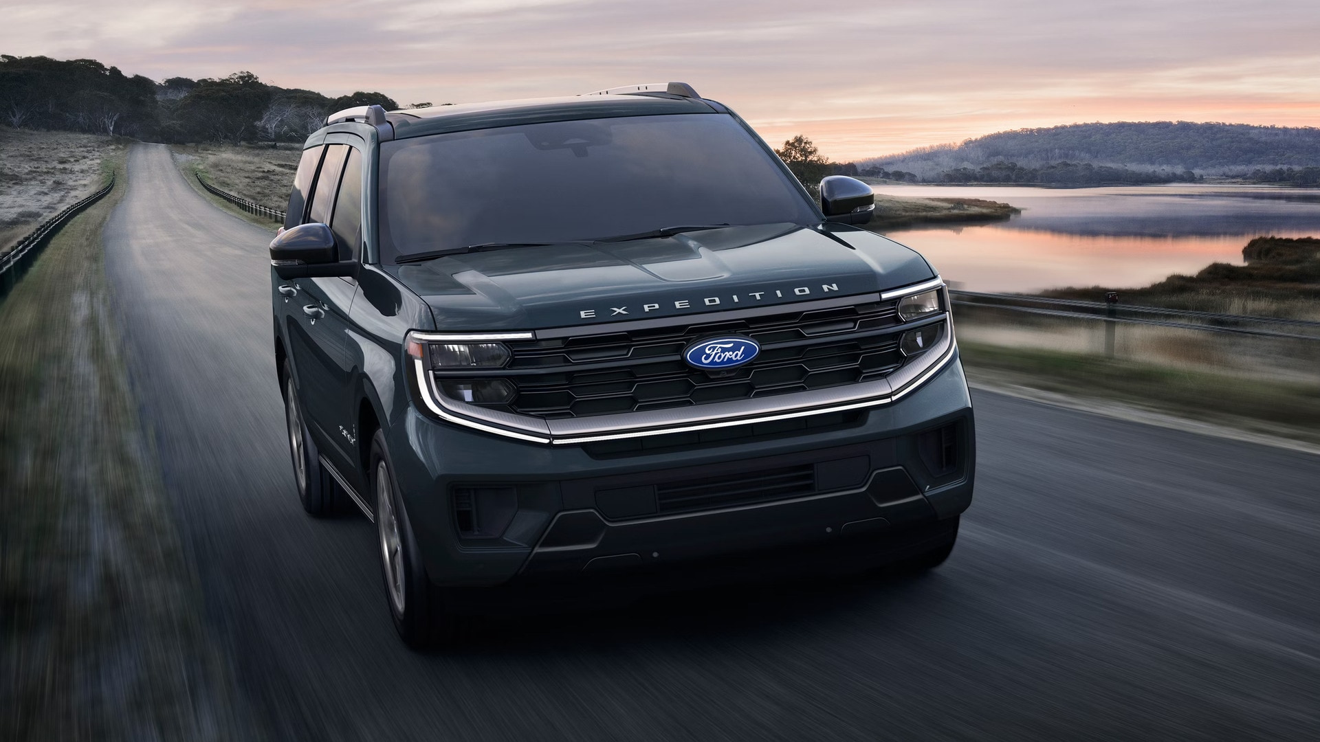 2027 Ford Expedition driving on the road