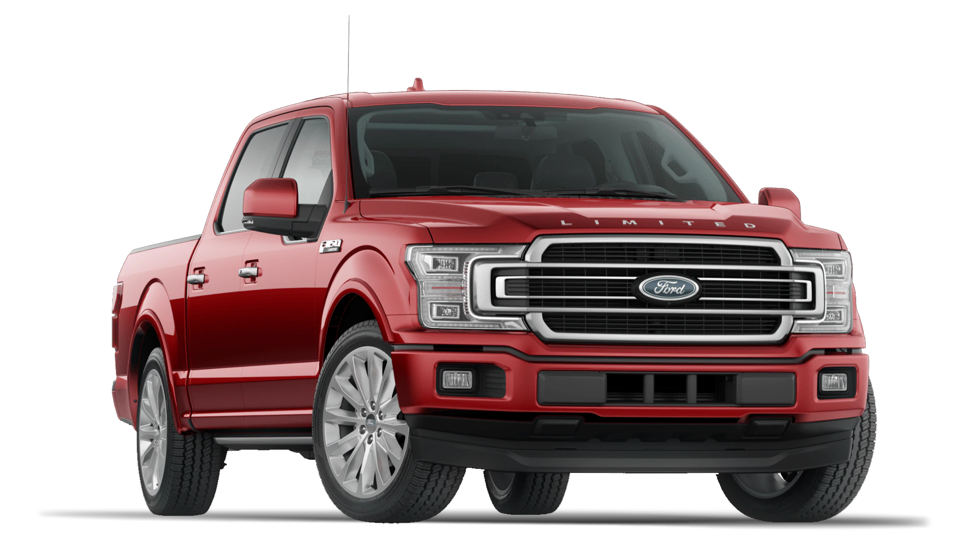 2020 Ford F150 Limited Trim with SuperCrew Cab in Rapid Red Exterior with Trailer Tow Package
