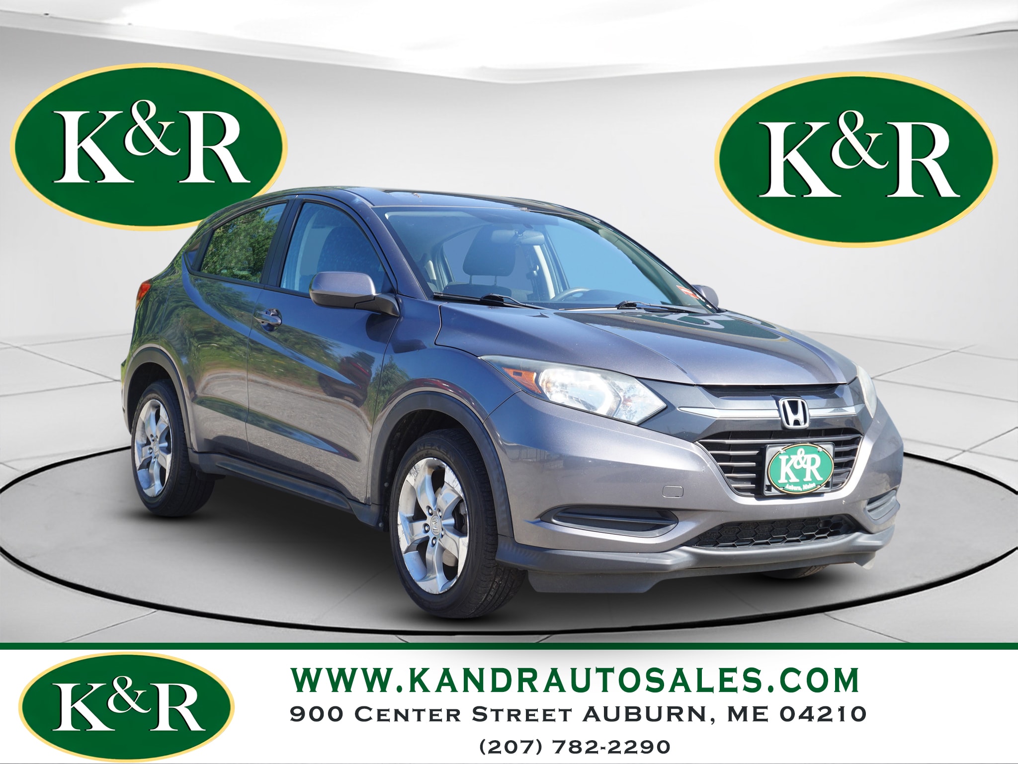 Gray (Modern Steel) 2018 Honda HR-V SUV / Crossover All-Wheel Drive Continuously Variable Transmission