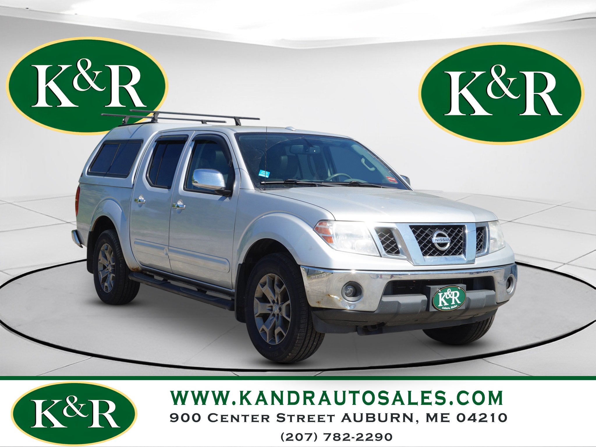 Brilliant Silver 2014 Nissan Frontier SL Crew Cab 4WD Pickup Truck Four-Wheel Drive Automatic