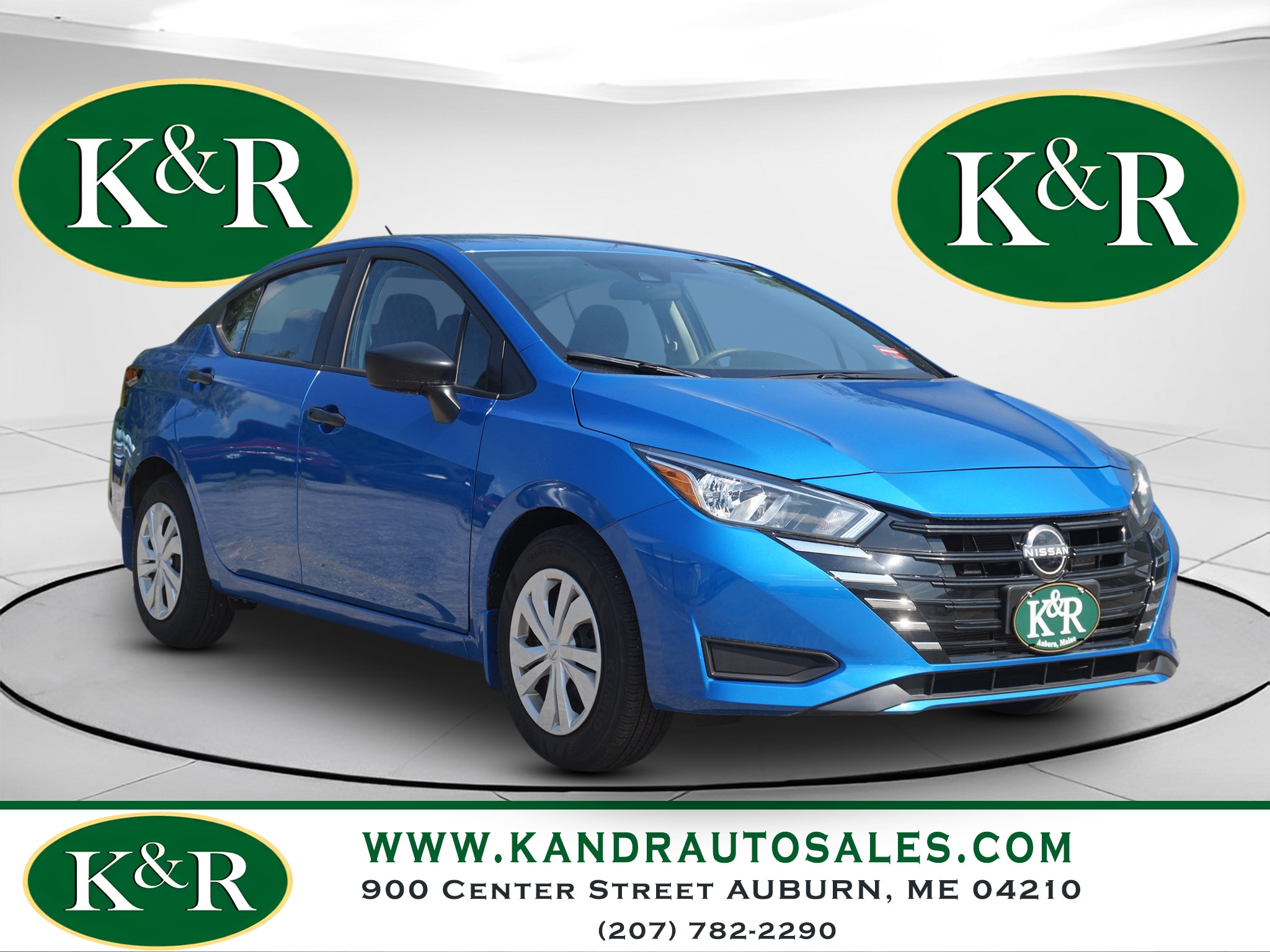 Electric Blue 2024 Nissan Versa Sedan Front-Wheel Drive Continuously Variable Transmission