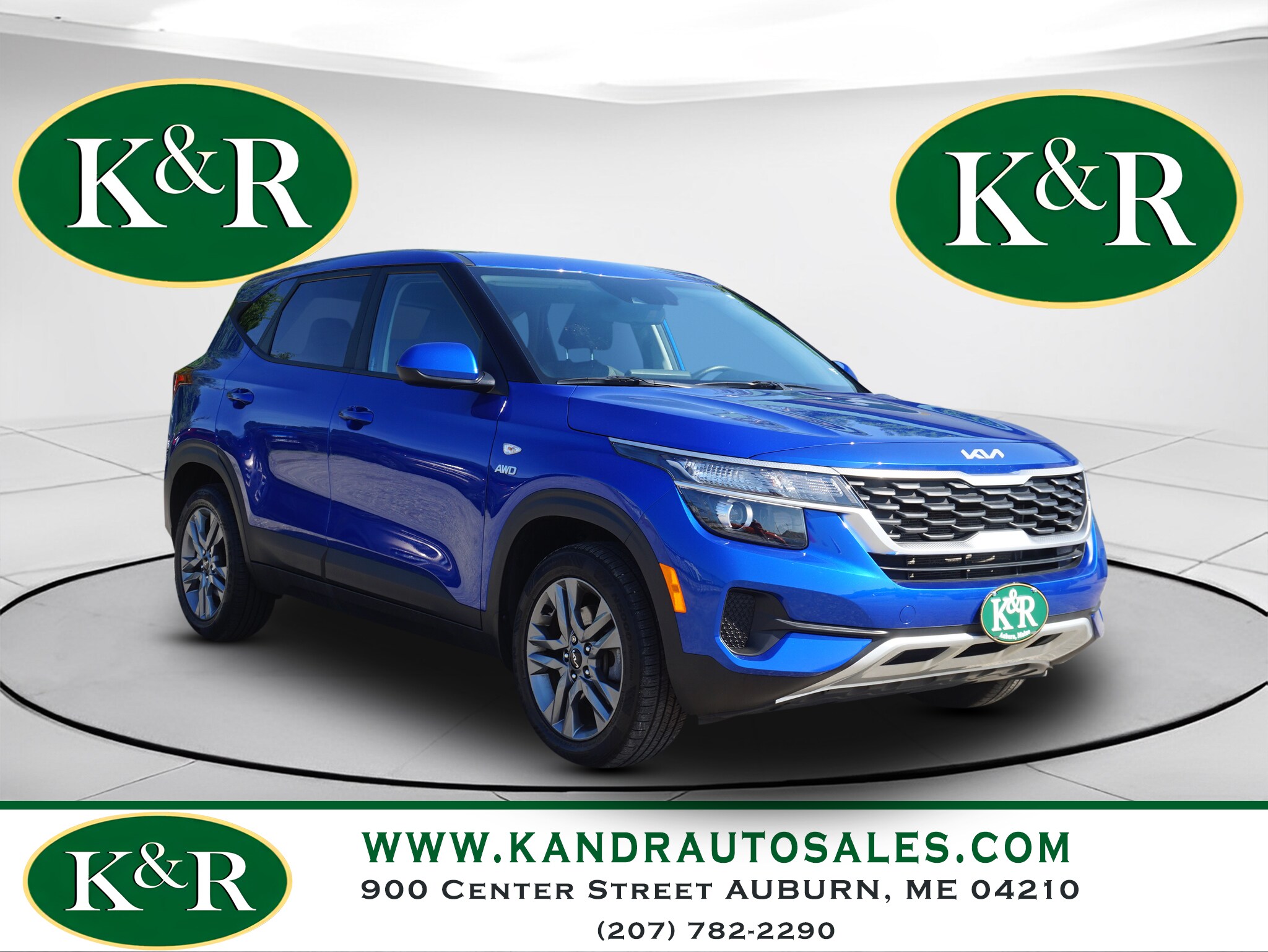 Neptune Blue 2023 Kia Seltos SUV / Crossover All-Wheel Drive Continuously Variable Transmission