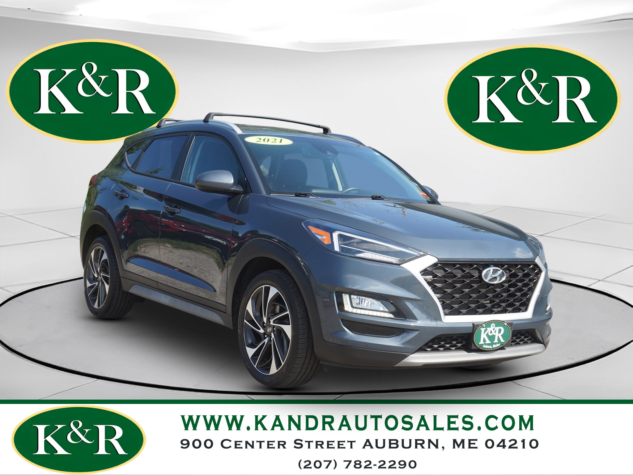 Dusk Blue 2021 Hyundai Tucson SUV / Crossover All-Wheel Drive Automatic