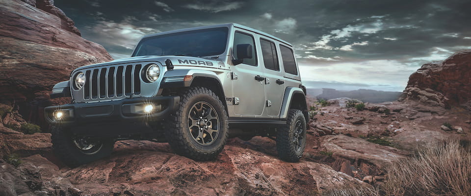 2019 Jeep Wrangler MOAB A 2019 Jeep Wrangler MOAB offroading in the desert
