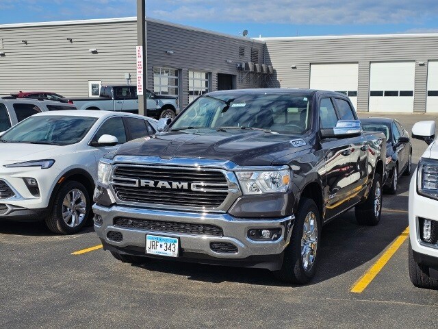 Used 2021 RAM Ram 1500 Big Horn with VIN 1C6RRFFG3MN628350 for sale in Marshall, Minnesota