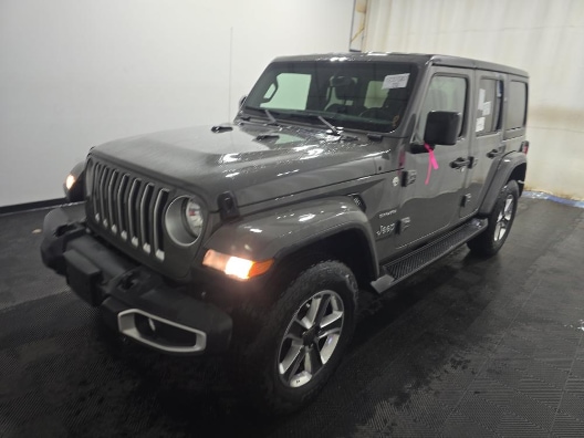Used 2020 Jeep Wrangler Unlimited Sahara with VIN 1C4HJXEN9LW337183 for sale in Marshall, Minnesota