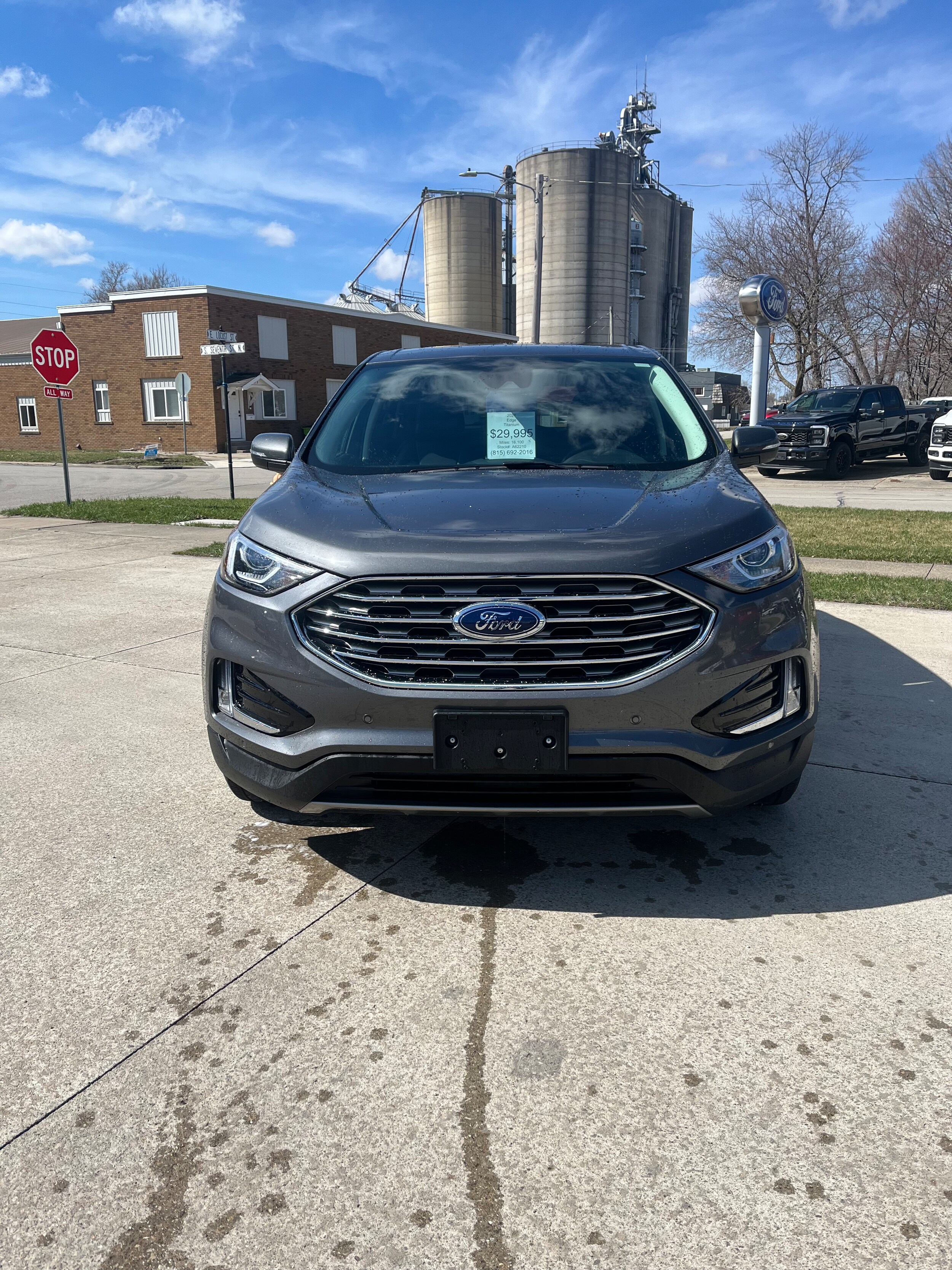 Used 2021 Ford Edge Titanium with VIN 2FMPK3K93MBA62210 for sale in Fairbury, IL