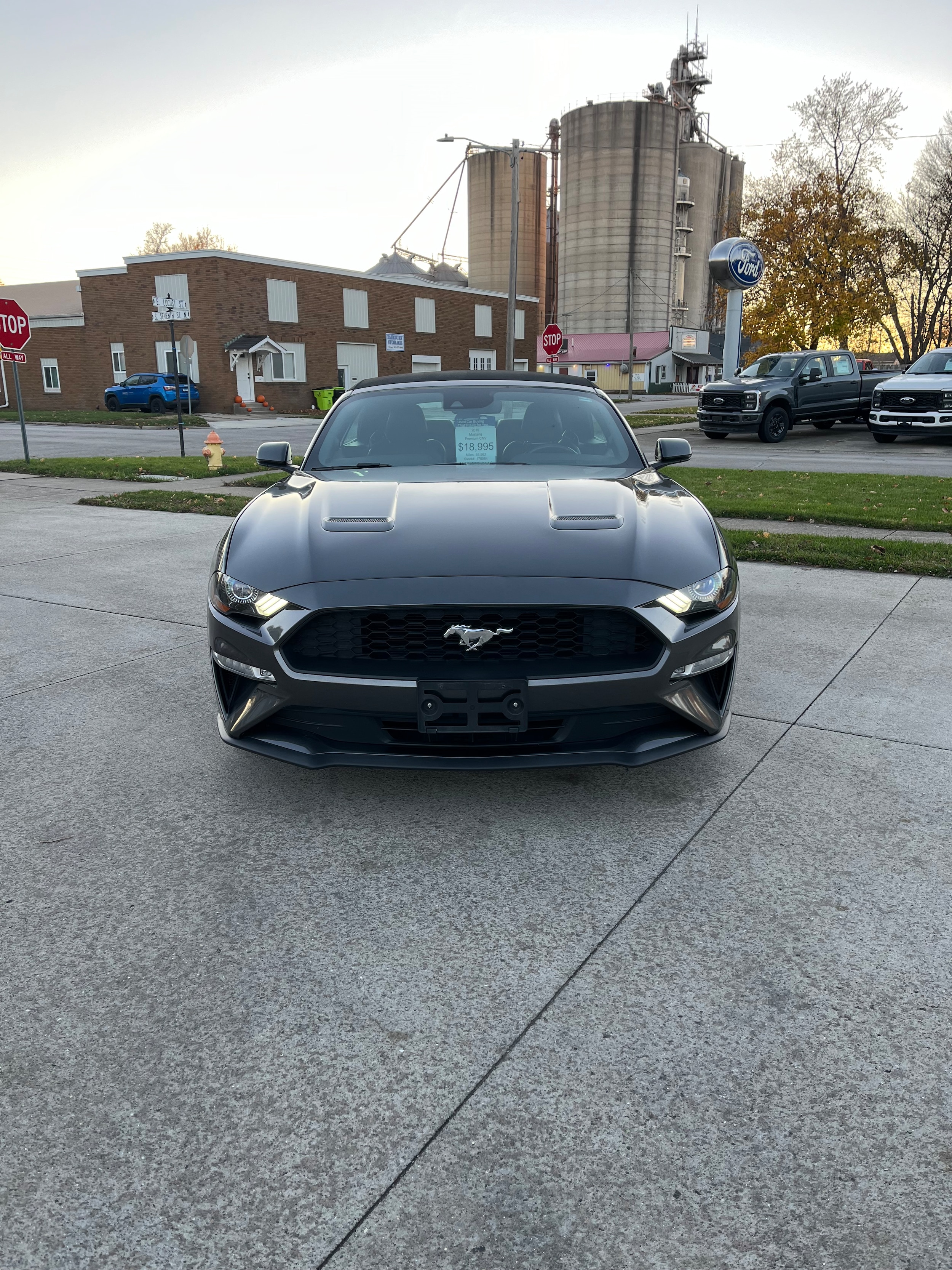 Used 2019 Ford Mustang EcoBoost Premium with VIN 1FATP8UH3K5178584 for sale in Fairbury, IL