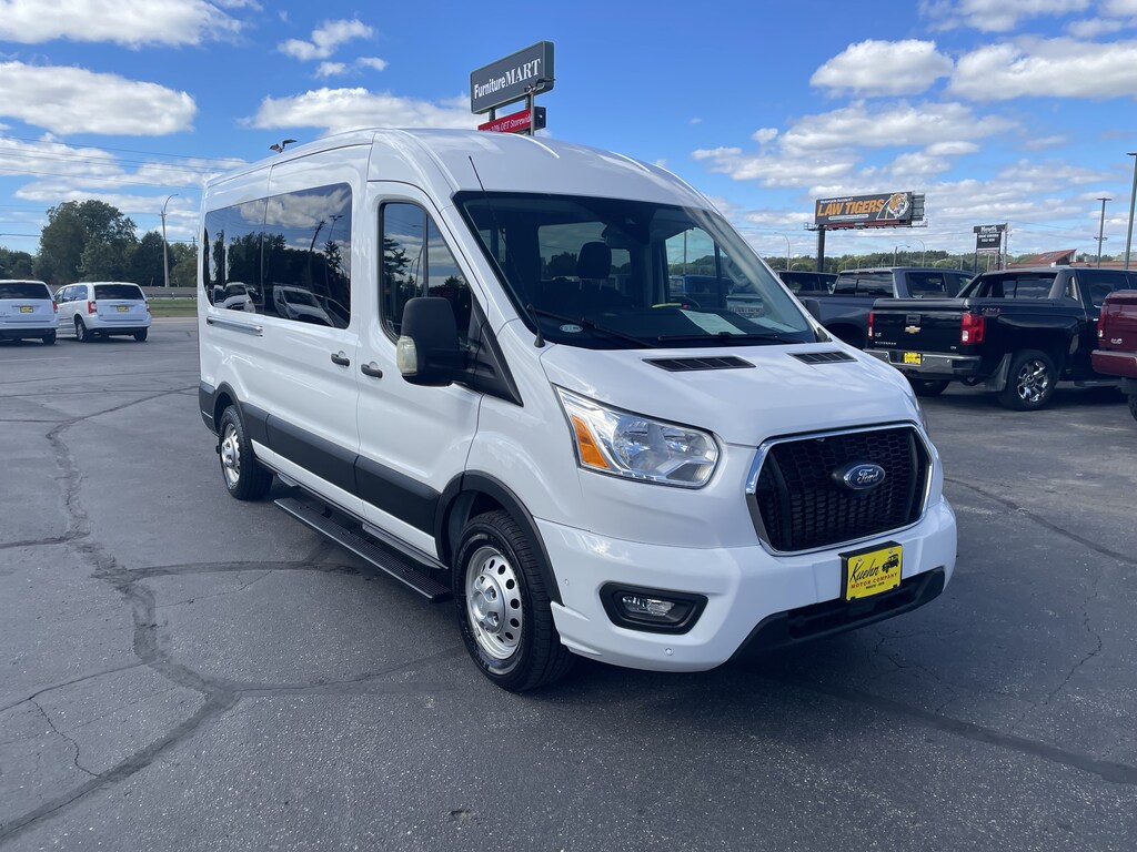 Used 2021 Ford Transit-350 Passenger Wagon Medium Roof Van