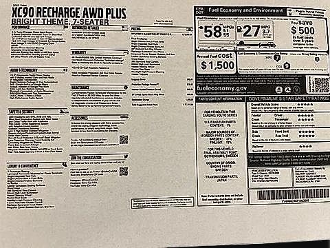 2023 Volvo XC90 Recharge Plug-In Hybrid Plus Bright Theme SUV