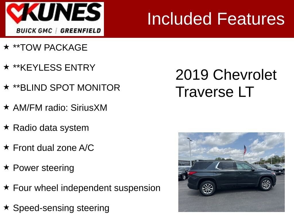 Used 2019 Chevrolet Traverse LT Cloth SUV
