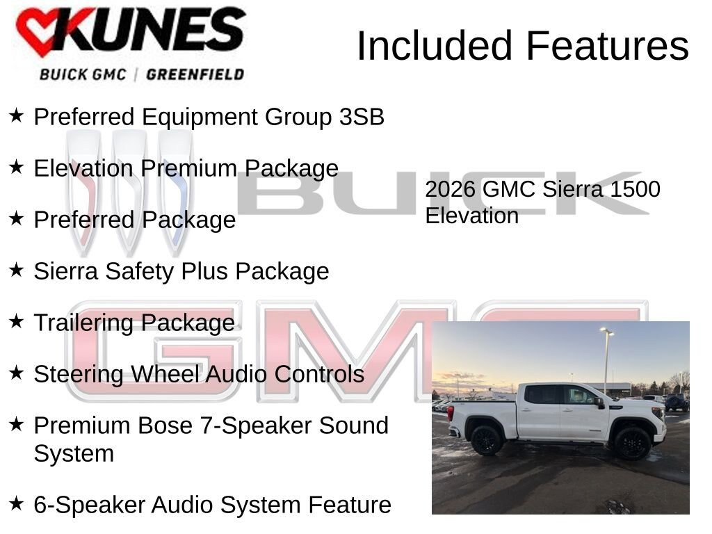 New 2026 GMC Sierra 1500 Elevation Truck