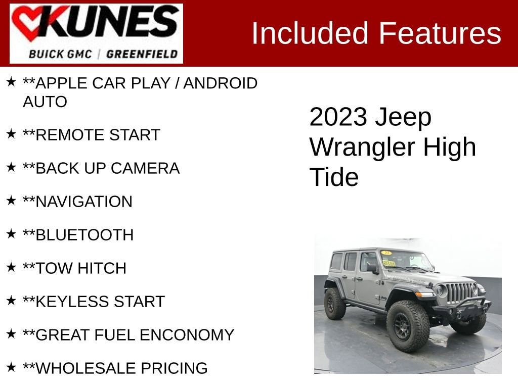 Used 2023 Jeep Wrangler High Tide