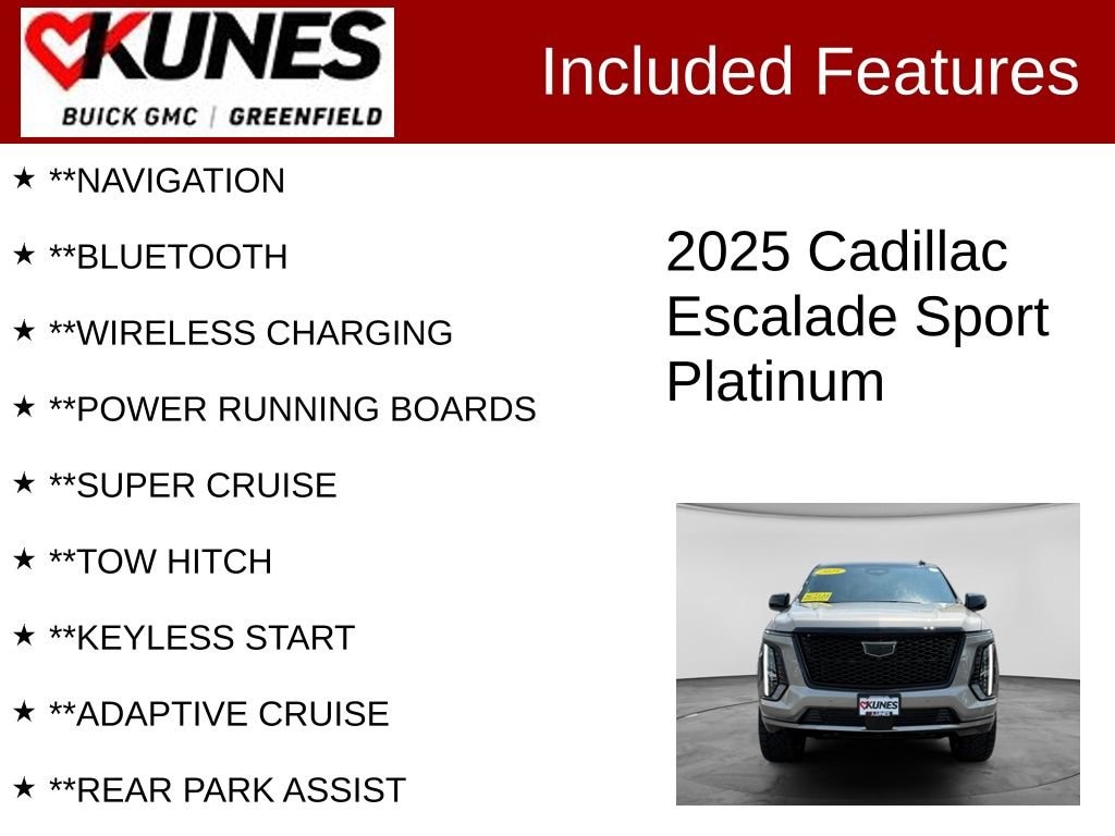 Used 2025 CADILLAC Escalade Sport Platinum SUV