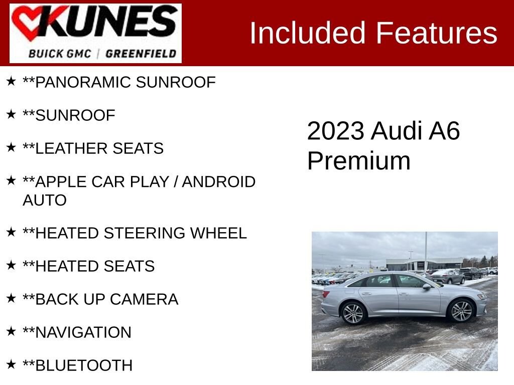 Used 2023 Audi A6 Sedan Premium