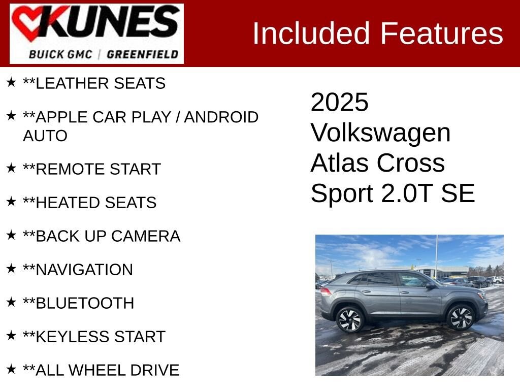 Used 2025 Volkswagen Atlas Cross Sport 2.0T SE w/Technology