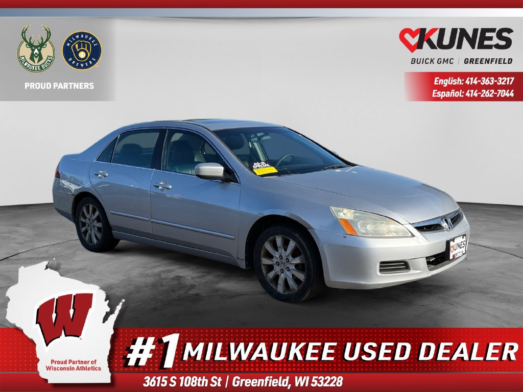 Used 2007 Honda Accord 3.0 EX with VIN 1HGCM668X7A012213 for sale in Greenfield, WI